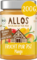 Fruchtaufstrich, Frucht Pur Mango 75% Frucht ALLOS