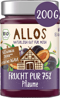 Fruchtaufstrich, Frucht Pur Pflaume 75% Frucht ALLOS
