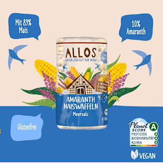 Maiswaffeln Amaranth Meersalz ALLOS
