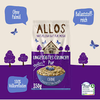 Müsli, Nutri+ Ungesüßtes Crunchy Pur ALLOS