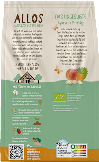 Porridge, Das Ungesüßte Ayurveda  ALLOS
