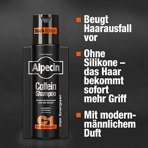 Shampoo Coffein C1 Black Edition Alpecin