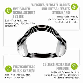Gehörschutz Muffy Baby schwarz ALPINE