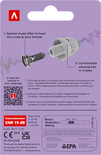 Ohrstöpsel Party Plug 3 Größen (3 Paar) ALPINE