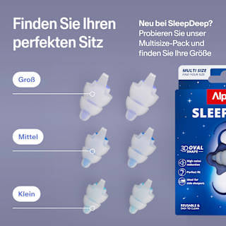 Ohrstöpsel Sleep Deep Multisize (3 Paar) ALPINE