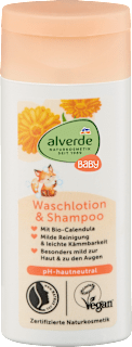 Baby Waschlotion & Shampoo Calendula Reisegröße alverde BABY