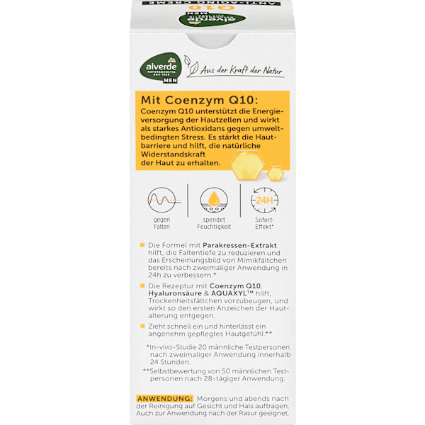 Anti Aging Gesichtscreme Q10 alverde MEN