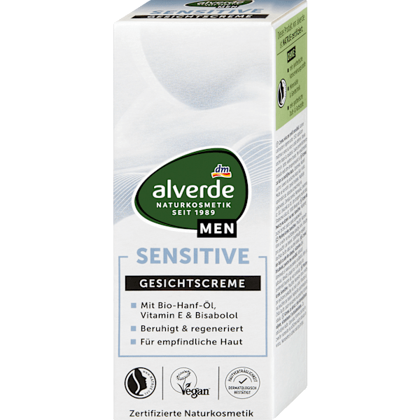 Gesichtscreme Sensitive alverde MEN