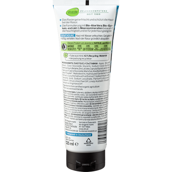 Rasiergel Hydro  alverde MEN