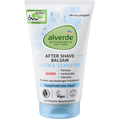 alverde NATURKOSMETIK After Shave Balm Ultra Sensitive, 125 ml