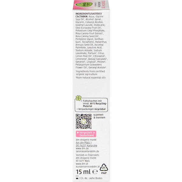 Augencreme Wildrose alverde NATURKOSMETIK