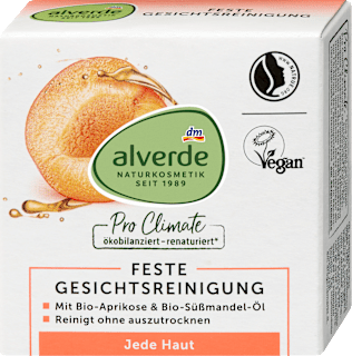 Feste Gesichtsreinigung Aprikose & Mango alverde NATURKOSMETIK