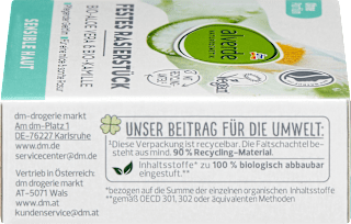 Festes Rasierstück Aloe Vera & Kamille  alverde NATURKOSMETIK