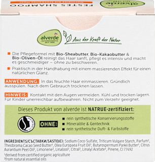 Festes Shampoo Mandarine-Basilikum Duft alverde NATURKOSMETIK