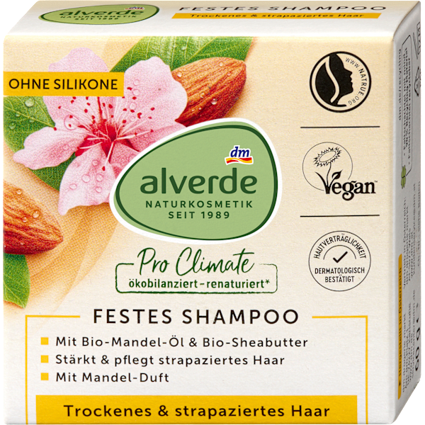 Festes Shampoo Mandel-Öl & Sheabutter  alverde NATURKOSMETIK