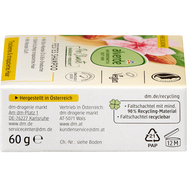 Festes Shampoo Mandel-Öl & Sheabutter  alverde NATURKOSMETIK