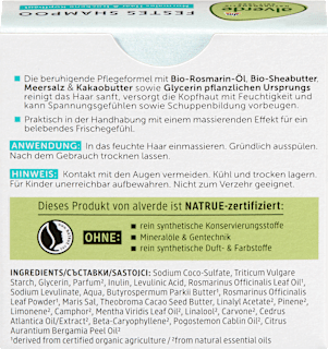 Festes Shampoo Rosmarin-Öl & Meersalz alverde NATURKOSMETIK