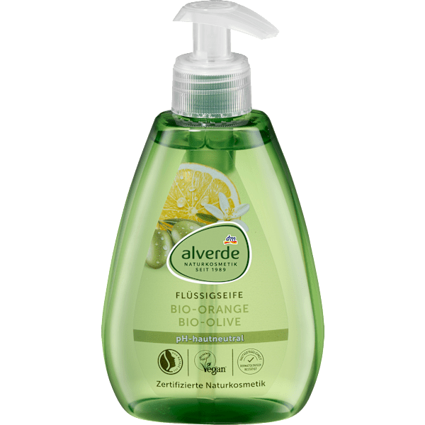 Flüssigseife Olive, Orange alverde NATURKOSMETIK