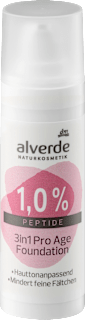 Foundation 3in1 Pro-Age mit 1% Peptide alverde NATURKOSMETIK