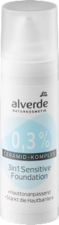 Foundation 3in1 Sensitive mit 0,3% Ceramid-Komplex alverde NATURKOSMETIK