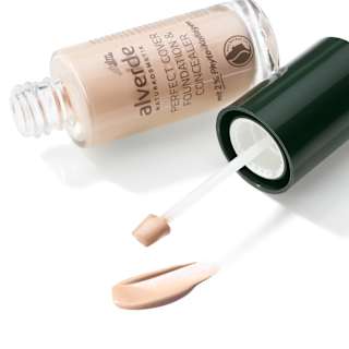 Foundation & Concealer Perfect Cover mit 2% Phyto-Kollagen 20 Almond alverde NATURKOSMETIK