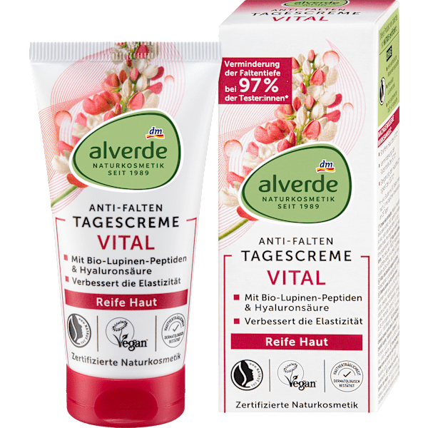 Gesichtscreme Anti-Falten Vital reife Haut alverde NATURKOSMETIK