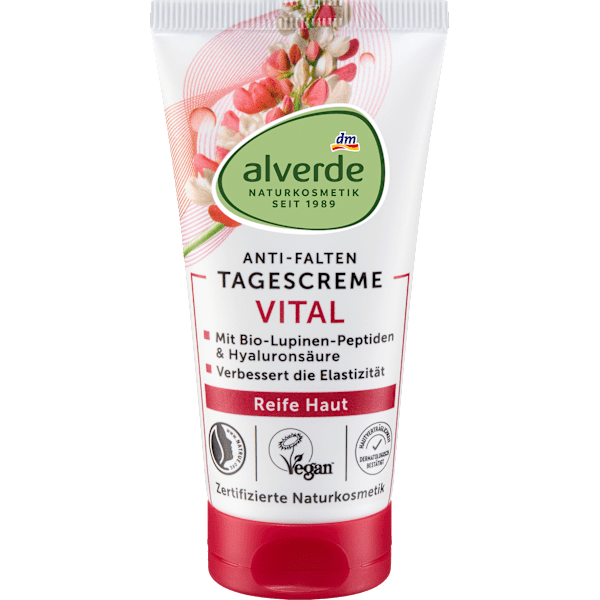 Gesichtscreme Anti-Falten Vital reife Haut alverde NATURKOSMETIK