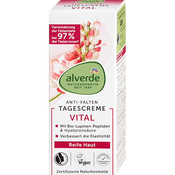 Gesichtscreme Anti-Falten Vital reife Haut alverde NATURKOSMETIK