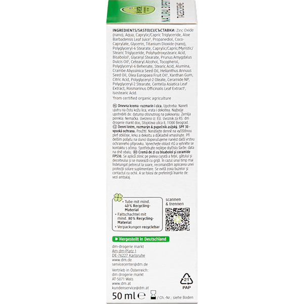 Gesichtscreme Natural Expert LSF30 alverde NATURKOSMETIK