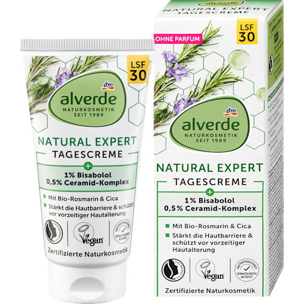 Gesichtscreme Natural Expert LSF30 alverde NATURKOSMETIK