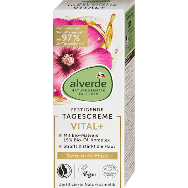 Gesichtscreme Vital+ Malve & Öl-Komplex alverde NATURKOSMETIK