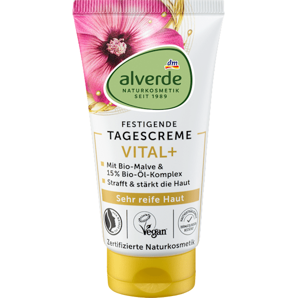 Gesichtscreme Vital+ Malve & Öl-Komplex alverde NATURKOSMETIK