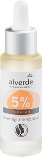 Gesichtsöl Overnight mit 5% Squalan alverde NATURKOSMETIK