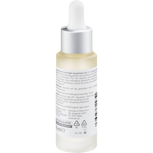 Gesichtsöl Overnight mit 5% Squalan alverde NATURKOSMETIK