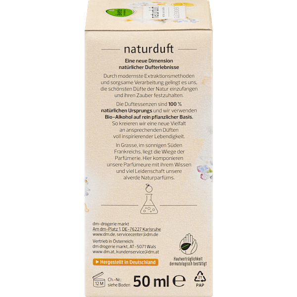 Glücksmoment Eau de Parfum alverde NATURKOSMETIK