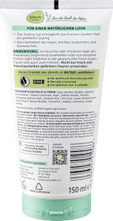 Haargel Sehr starker Halt alverde NATURKOSMETIK