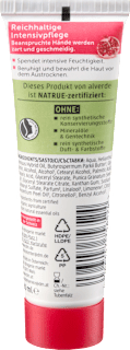 Handcreme Granatapfel & Karitébutter, Reisegröße alverde NATURKOSMETIK