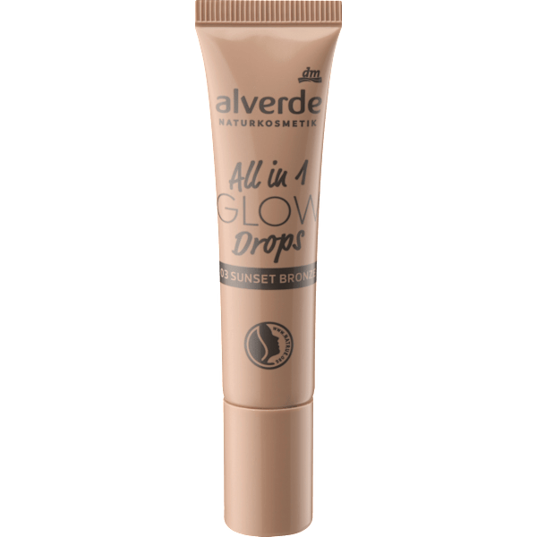 Highlighter All in 1 Glow Drops 03 Sunset Bronze alverde NATURKOSMETIK