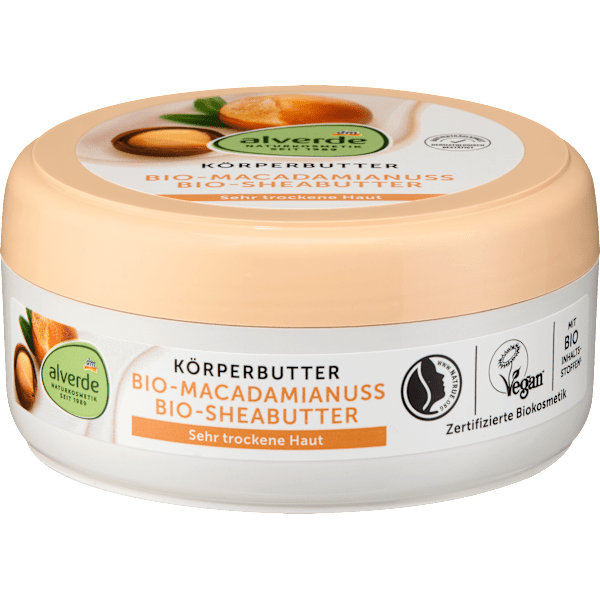 Körperbutter Macadamianuss alverde NATURKOSMETIK