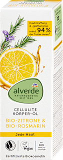 Körperöl Cellulite Zitrone & Rosmarin alverde NATURKOSMETIK