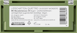 Lidschattenpalette Quattro 39 Desert Wonders alverde NATURKOSMETIK
