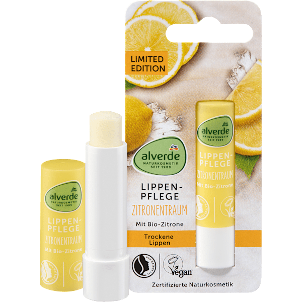 Lippenpflege Zitronentraum alverde NATURKOSMETIK