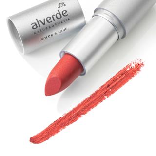 Lippenstift Color & Care 46 Coral Red alverde NATURKOSMETIK