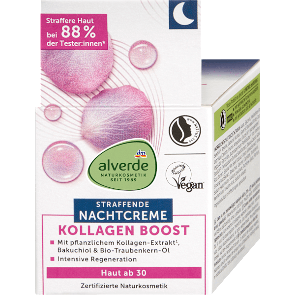 Nachtcreme Kollagen Boost alverde NATURKOSMETIK
