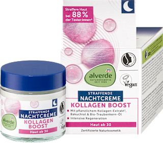 Nachtcreme Kollagen Boost alverde NATURKOSMETIK