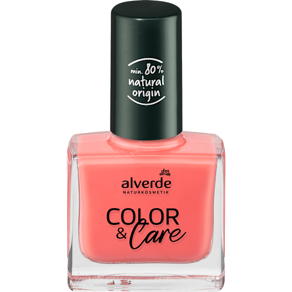 Nagellack Color & Care 80 Peach Coral alverde NATURKOSMETIK