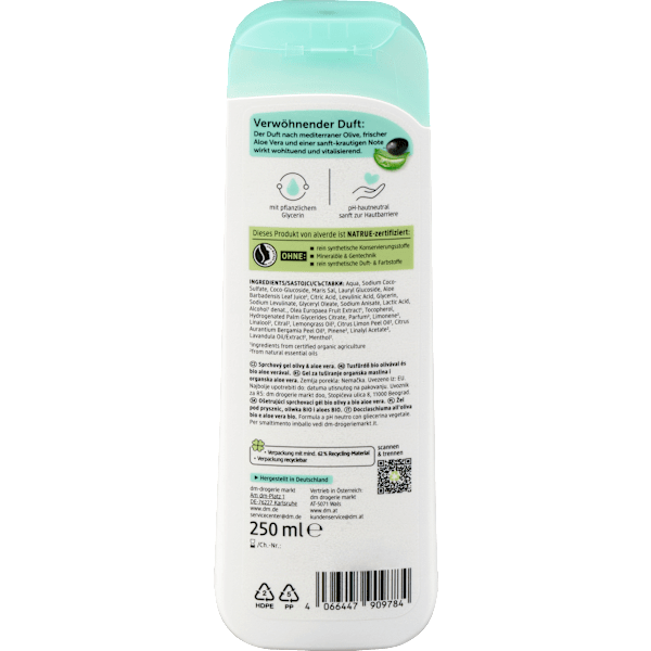 Pflegedusche Olive Aloe Vera alverde NATURKOSMETIK