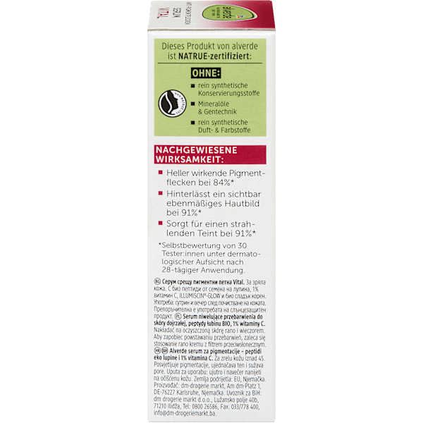 Pigmentfleckenserum Vital alverde NATURKOSMETIK