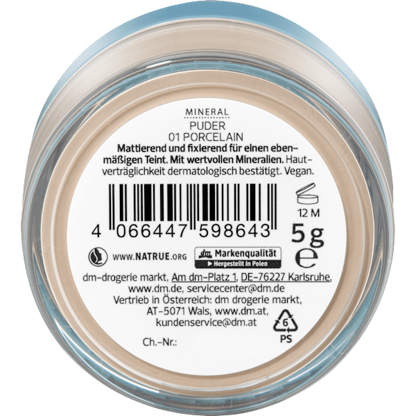 Puder Mineral 01 Porcelain alverde NATURKOSMETIK