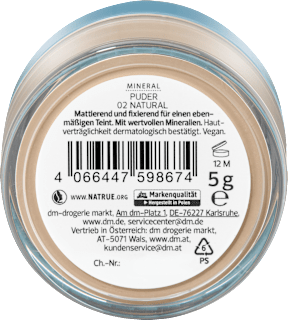 Puder Mineral 02 Natural  alverde NATURKOSMETIK